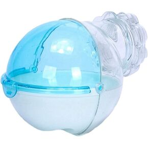 Hamster Bathroom Small Animal Sand Bath Container Removable Iron Wire Acrylic Cage Accessories Suitable for Gerbil Syrian Hamster Mouse (Blue) in Kuwait