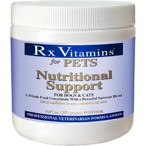 Rx Vitamins Nutritional Support for Dogs & Cats - Nutrient-Filled Food Supplement Powder - Veterinarian Formulated - 9.07 oz Powder