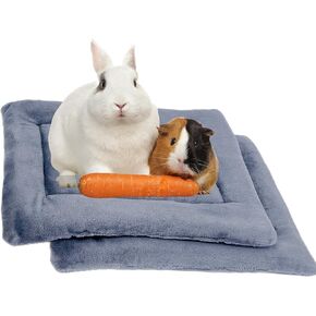 عبوة من قطعتين من وسادة سرير خنزير غينيا الفخمة من REEZEIVI، مرتبة سرير حيوانات صغيرة ناعمة قابلة للغسل، سرير هامستر أرنب شبكي هوائي قابل للتنفس، سرير خنزير غينيا الصغير سهل التنظيف وسريع الجفاف in Kuwait