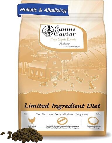 طعام الكلاب من Canine Caviar Open Sky - طعام الكلاب القلوي الشامل ذو المكونات المحدودة - جميع مراحل الحياة - خالي من الغلوتين، طعام الكلاب فائق الجودة - بشرة ومعطف صحي - البط والكينوا - 22 رطلاً in Kuwait