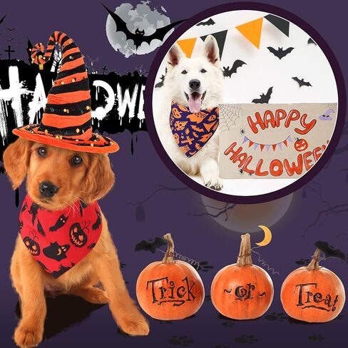 30 Pack Halloween Dog Bandanas Halloween Bandanas for Dogs Dog Scarf Pet Bandana Halloween Accessories for Large Dogs Medium Small Puppy Dog Halloween Festival Party Supply in Saudi Arabia