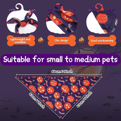 30 Pack Halloween Dog Bandanas Halloween Bandanas for Dogs Dog Scarf Pet Bandana Halloween Accessories for Large Dogs Medium Small Puppy Dog Halloween Festival Party Supply in Saudi Arabia