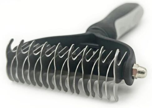 فرشاة العناية بالحيوانات الأليفة - مشط ذو وجهين لتساقط وإزالة الوبر من الطبقة السفلية للكلاب والقطط، فرشاة للعناية بالكلاب، فرشاة لتساقط الكلاب in Kuwait