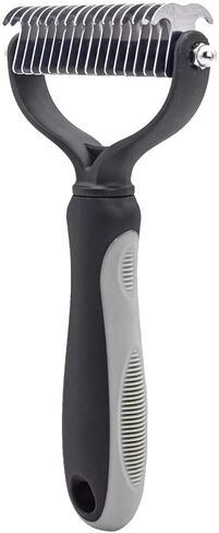 فرشاة العناية بالحيوانات الأليفة - مشط ذو وجهين لتساقط وإزالة الوبر من الطبقة السفلية للكلاب والقطط، فرشاة للعناية بالكلاب، فرشاة لتساقط الكلاب in Kuwait