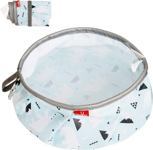 Wakytu Collapsible Dog Bowls, Portable Dog Water Bag with Funnel Design, Large Capacity Cute Pet Bowl for Dogs Cats, Lightweight Foldable Pets Water Bowls for Walking Camping Hiking Travel in Kuwait