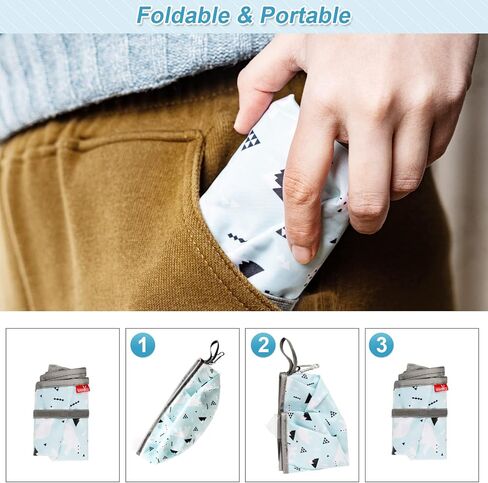 Wakytu Collapsible Dog Bowls, Portable Dog Water Bag with Funnel Design, Large Capacity Cute Pet Bowl for Dogs Cats, Lightweight Foldable Pets Water Bowls for Walking Camping Hiking Travel in Kuwait