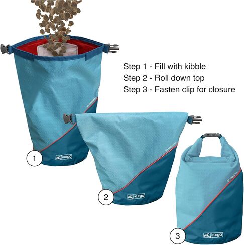 Kurgo Kibble Carrier, Coastal Blue in Kuwait