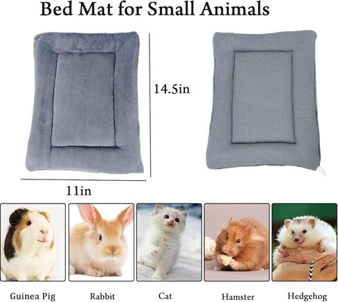 عبوة من قطعتين من وسادة سرير خنزير غينيا الفخمة من REEZEIVI، مرتبة سرير حيوانات صغيرة ناعمة قابلة للغسل، سرير هامستر أرنب شبكي هوائي قابل للتنفس، سرير خنزير غينيا الصغير سهل التنظيف وسريع الجفاف in Kuwait
