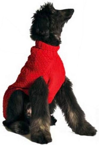 Chilly Do Grey Cable Knit Dog Sweater (Small) in Saudi Arabia