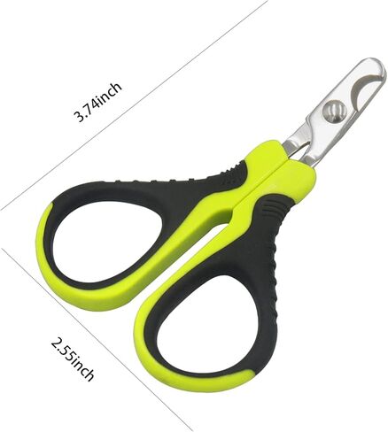 مقص أظافر الحيوانات الأليفة من ADLUKAE للحيوانات الصغيرة، ماكينة تشذيب مخالب احترافية، مقص للقطط والكلاب، مع مقبض مانع للانزلاق in Kuwait