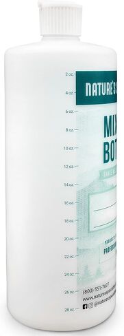 Nature's Specialties Mixing Bottle and Dog Shampoo Conditioner Concentrate Bundle, Easy to Read Measurements Mixing Bottle 32 oz, EZ Out Deshedding Dog Shampoo Conditioner Concentrate 16 oz in Saudi Arabia