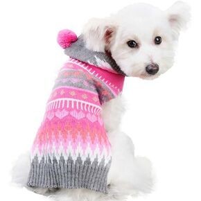 NACOCO Dog Snowman Sweater Christmas Warm Cat Costume Pet Polar Bear Design Coat Winter Cat New Year Clothes for Small to Large Dogs (Polar Bear, S)