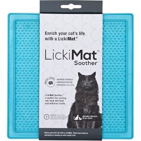 LickiMat Classic Playdate, Cat Slow Feeder Lick Mat, Boredom anxiety reducer; Perfect for Food, Treats, Yogurt, or Peanut Butter. Fun Alternative to a Slow Feed Cat Bowl or Dish, Green in Kuwait