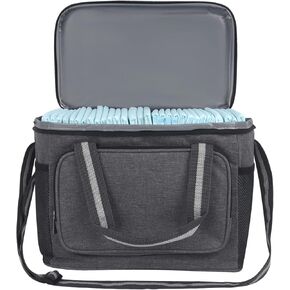 حقيبة حفاضات للكلاب من YiePhiot مع جيوب متعددة الاستخدامات لسهولة التخزين، مناسبة لحمل حفاضات الكلاب وأدوات السفر، حقيبة ظهر مقاومة للماء وقوية لسفر الكلاب البسيط in Kuwait