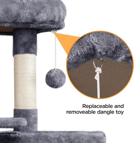 Yaheetech 63in Sturdy Large Cat Tree for Indoor Heavy Cats, Tall Tower in Saudi Arabia