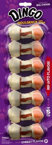 Dingo Non-China Mini Rawhide Bones for Small/Toy Dogs in Saudi Arabia