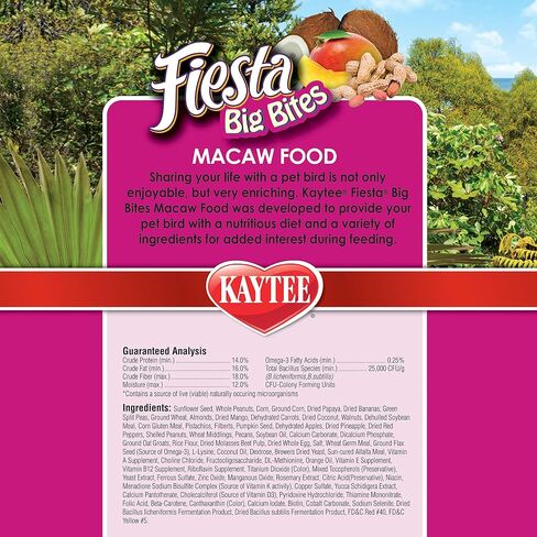 Kaytee Fiesta Big Bites - Macaw 10 lb in Saudi Arabia
