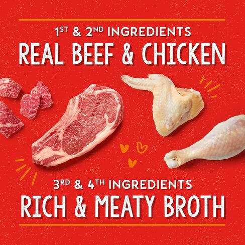 Stella & Chewy's Lil Bites Savory Stews for Small Breeds Beef & Chicken Dinner in Broth, 2.7 oz. Cups (Pack of 12) in Saudi Arabia