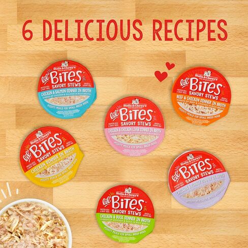 Stella & Chewy's Lil Bites Savory Stews for Small Breeds Beef & Chicken Dinner in Broth, 2.7 oz. Cups (Pack of 12) in Saudi Arabia
