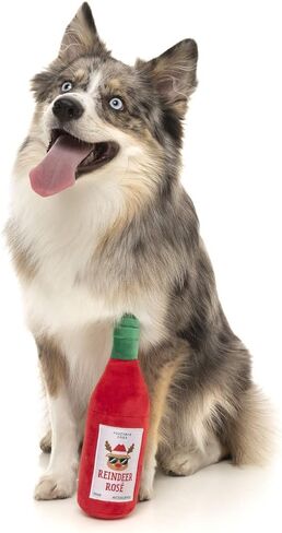 لعبة الكلب من FuzzYard Reindeer Rosé ذات طابع عيد الميلاد والنبيذ in Kuwait