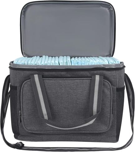 حقيبة حفاضات للكلاب من YiePhiot مع جيوب متعددة الاستخدامات لسهولة التخزين، مناسبة لحمل حفاضات الكلاب وأدوات السفر، حقيبة ظهر مقاومة للماء وقوية لسفر الكلاب البسيط in Kuwait