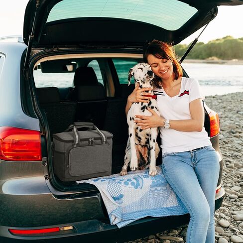 حقيبة حفاضات للكلاب من YiePhiot مع جيوب متعددة الاستخدامات لسهولة التخزين، مناسبة لحمل حفاضات الكلاب وأدوات السفر، حقيبة ظهر مقاومة للماء وقوية لسفر الكلاب البسيط in Kuwait