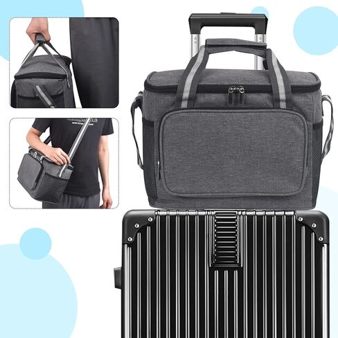 حقيبة حفاضات للكلاب من YiePhiot مع جيوب متعددة الاستخدامات لسهولة التخزين، مناسبة لحمل حفاضات الكلاب وأدوات السفر، حقيبة ظهر مقاومة للماء وقوية لسفر الكلاب البسيط in Kuwait