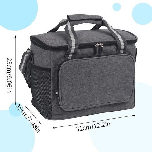 حقيبة حفاضات للكلاب من YiePhiot مع جيوب متعددة الاستخدامات لسهولة التخزين، مناسبة لحمل حفاضات الكلاب وأدوات السفر، حقيبة ظهر مقاومة للماء وقوية لسفر الكلاب البسيط in Kuwait