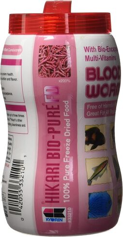 Hikari® Bio-Pure® Freeze-Dried Blood Worms, High-Protein FD Treats for Tropical Fish, 0.42 oz (12g) in Saudi Arabia