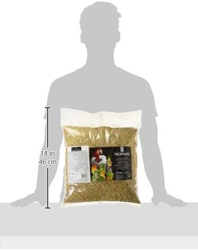 Tropimix Bird Food for Budgies, Canaries and Finches, Hagen Parrot Food with Seeds, Egg, Fruits and Vegetables, Egg Food Mix, 6.53 oz Bag in Kuwait