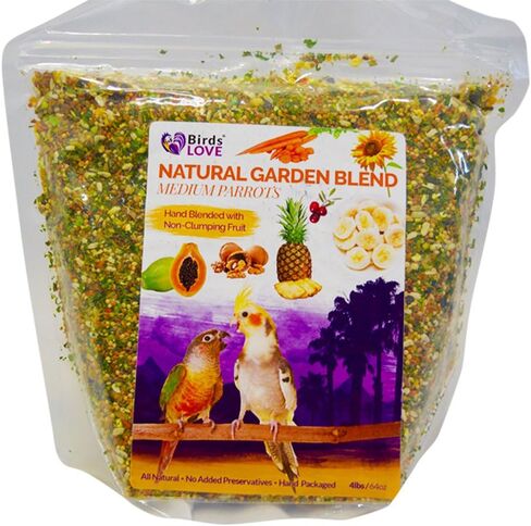 Birds LOVE All Natural Garden Blend Bird Food for Small Birds - Lovebirds, Cockatiels, Parakeets and Parrotlets 2lb in Saudi Arabia