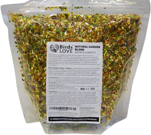 Birds LOVE All Natural Garden Blend Bird Food for Small Birds - Lovebirds, Cockatiels, Parakeets and Parrotlets 2lb in Saudi Arabia
