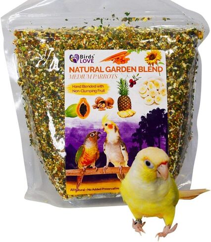 Birds LOVE All Natural Garden Blend Bird Food for Small Birds - Lovebirds, Cockatiels, Parakeets and Parrotlets 2lb in Saudi Arabia