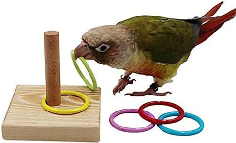 Bird Colorful Bells Chew Toy Making Kits DIY Accessory for Parrot Parakeet Cockatiel Budgie Conure Lovebird Canary Finch African Grey (20 PCS) … in Kuwait