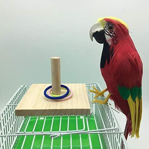 Bird Colorful Bells Chew Toy Making Kits DIY Accessory for Parrot Parakeet Cockatiel Budgie Conure Lovebird Canary Finch African Grey (20 PCS) … in Kuwait