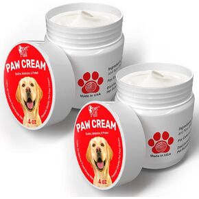 بيت بول كريم مخالب الكلاب - قطعتان - واقي مخالب الكلاب للاسطح الساخنة والباردة والخشنة - بلسم مرطب للمخالب مع شمع وزيوت طبيعية - حذاء غير مرئي للجراء يهدئ ويرطب ويحمي in Kuwait