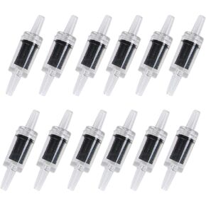 Aquarium Air Tubing Accessories Non-Return Valves,Check Valve for 3/16 '' Fish Tank Air Line (Black 12 pcs) in Saudi Arabia