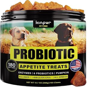 Probiotics for Dogs - Dog Probiotics and Digestive Enzymes for Small, Medium and Large Dogs - Support Gut Health, Itchy Skin, Allergies, Yeast Balance, Immunity - 180 Probiotic Chews for Dogs, Duck in Kuwait