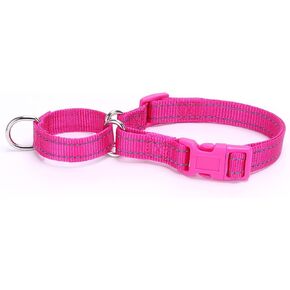 Martingale Dog Collars - Reflective Dog Collar with Quick Release Buckle Adjustable Nylon Training Dog Collar for Puppies Small Medium Large Dogs (S, Black) in Saudi Arabia