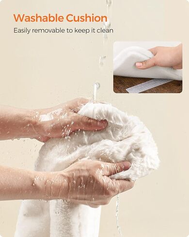 فياندريا طاولة قطط، شجرة قطط، اثاث عصري للقطط، 19.7 × 11.8 × 24 انش، طاولة طرفية على شكل حرف C، مع لوح خدش مزدوج الجوانب، وسادة قابلة للازالة والغسل، بني ريفي UPCT114X01 in Kuwait