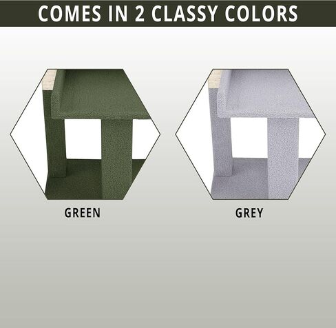 Naomi Home Nala Cat Tree for Large Cats, Cat Activity with Scratching Post, Cat Tower for Large Cats, 3 Level Cat Play Perch, Cat Climbing Tower, Cat Tree for Indoor Cats Multi-Level Cat, Green in Kuwait