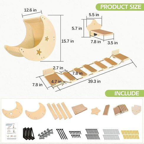 Cat Wall Shelves, Modern Cat Wall Furniture with 1 Step and 1 Climbing Bridge Step, Cat Climbing Shelf and Perches for Wall, Cat Wall Shelf Modern Beds and Perches for Activity Indoor, Cat Gifts in Kuwait