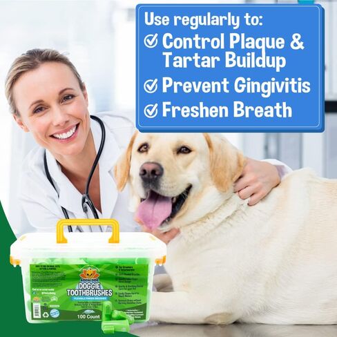 Bodhi Dog Finger Toothbrush for Dogs & Cats - Puppy Toothbrush with Soft Flexible Silicone Bristles, Gentle for Sensitive Gums, Promotes Healthy Teeth & Gums, Easy Teeth Cleaning Tool (50 Count) in Saudi Arabia