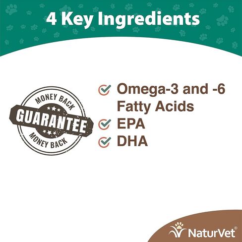 NaturVet – Salmon Oil Skin & Coat Plus Omegas – Supports Healthy Skin & Glossy Coat – Source of Omega-3 & 6 Fatty Acids – for Dogs & Cats (8.75 oz Oil) in Saudi Arabia