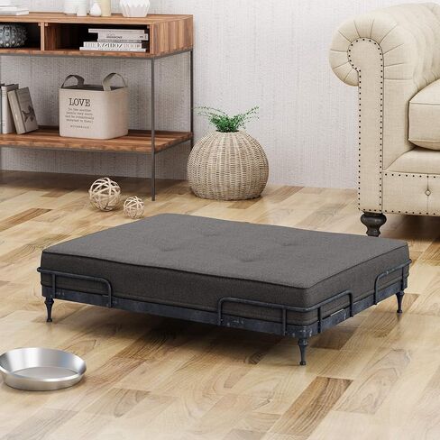 كريستوفر نايت هوم سرير الحيوانات الأليفة الصناعي من إلفيس، رمادي داكن مصقول in Kuwait