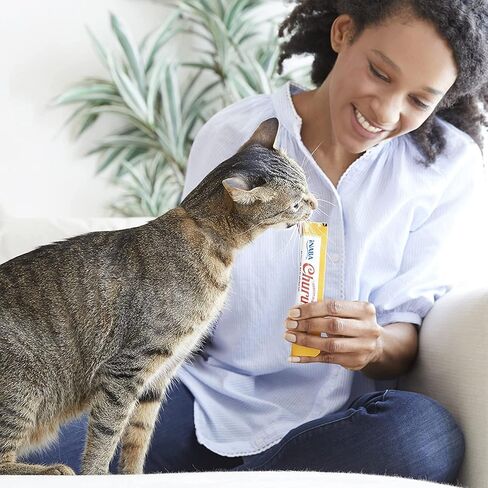 INABA Churu Chicken Recipe Lickable Purée Natural Cat Treats 12 Tubes in Saudi Arabia