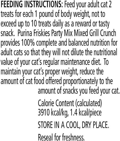 Friskies Party Mix Cat Treats Chicken Mixed Grill Crunch, Beef and Salmon, 2.1 Oz in Saudi Arabia