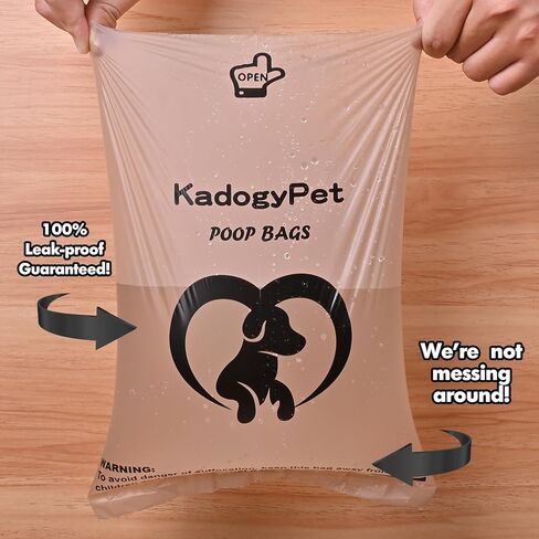 Dog Poo Bags, 120 Counts Biodegradable Waste Bag Refill Rolls for Dogs, Leak Proof, Extra Thick, Lavender Scented, Dispenser Included in Saudi Arabia