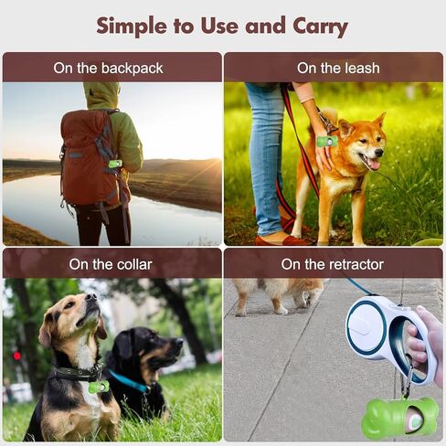 Dog Poo Bags, 120 Counts Biodegradable Waste Bag Refill Rolls for Dogs, Leak Proof, Extra Thick, Lavender Scented, Dispenser Included in Saudi Arabia