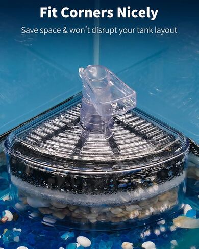 مرشح إسفنجي زاوية من Pawfly Nano Quiet Betta Fry Shrimp وفلتر إسفنجي حيوي للأسماك الصغيرة لأحواض السمك الصغيرة وخزانات الأسماك حتى 10 جالون (مضخة الهواء غير متضمنة) in Kuwait